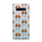 English Coonhound Icon with Name Samsung Galaxy S10 Plus Case