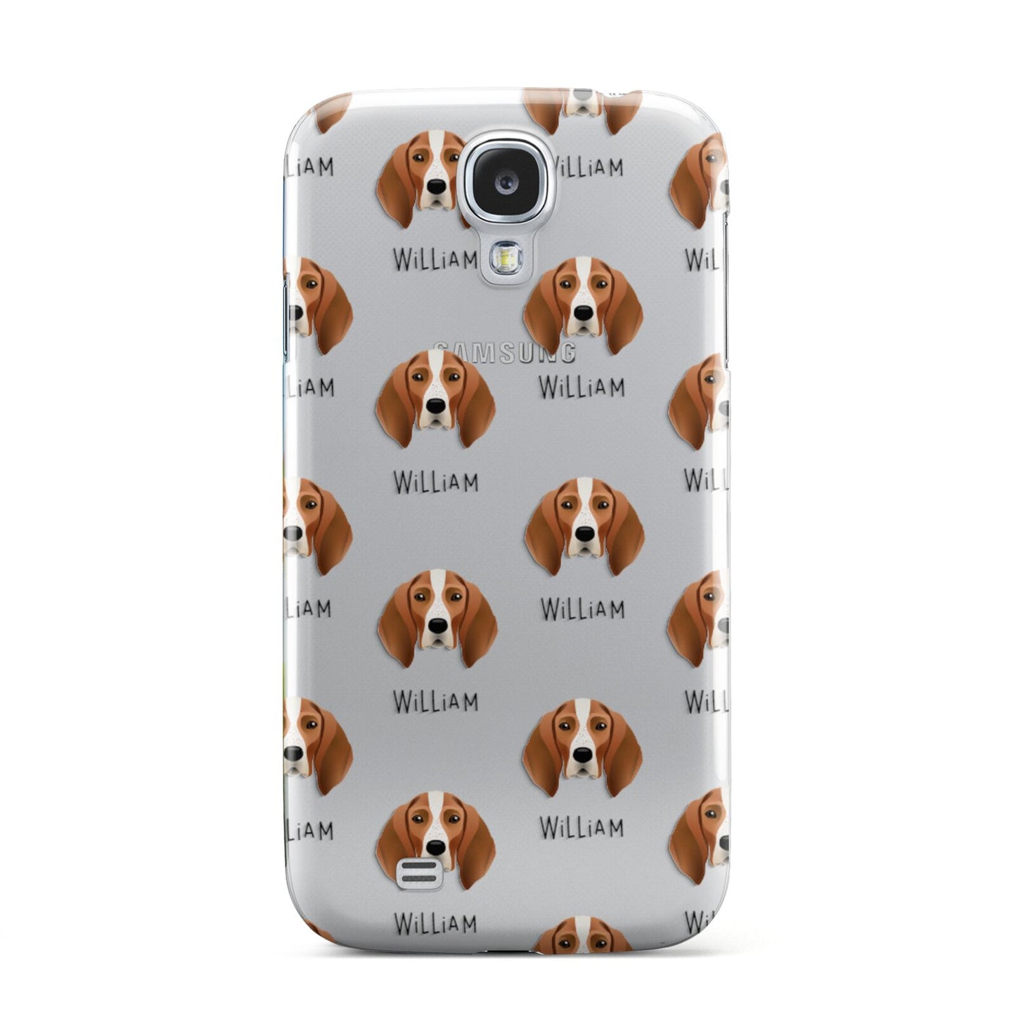English Coonhound Icon with Name Samsung Galaxy S4 Case