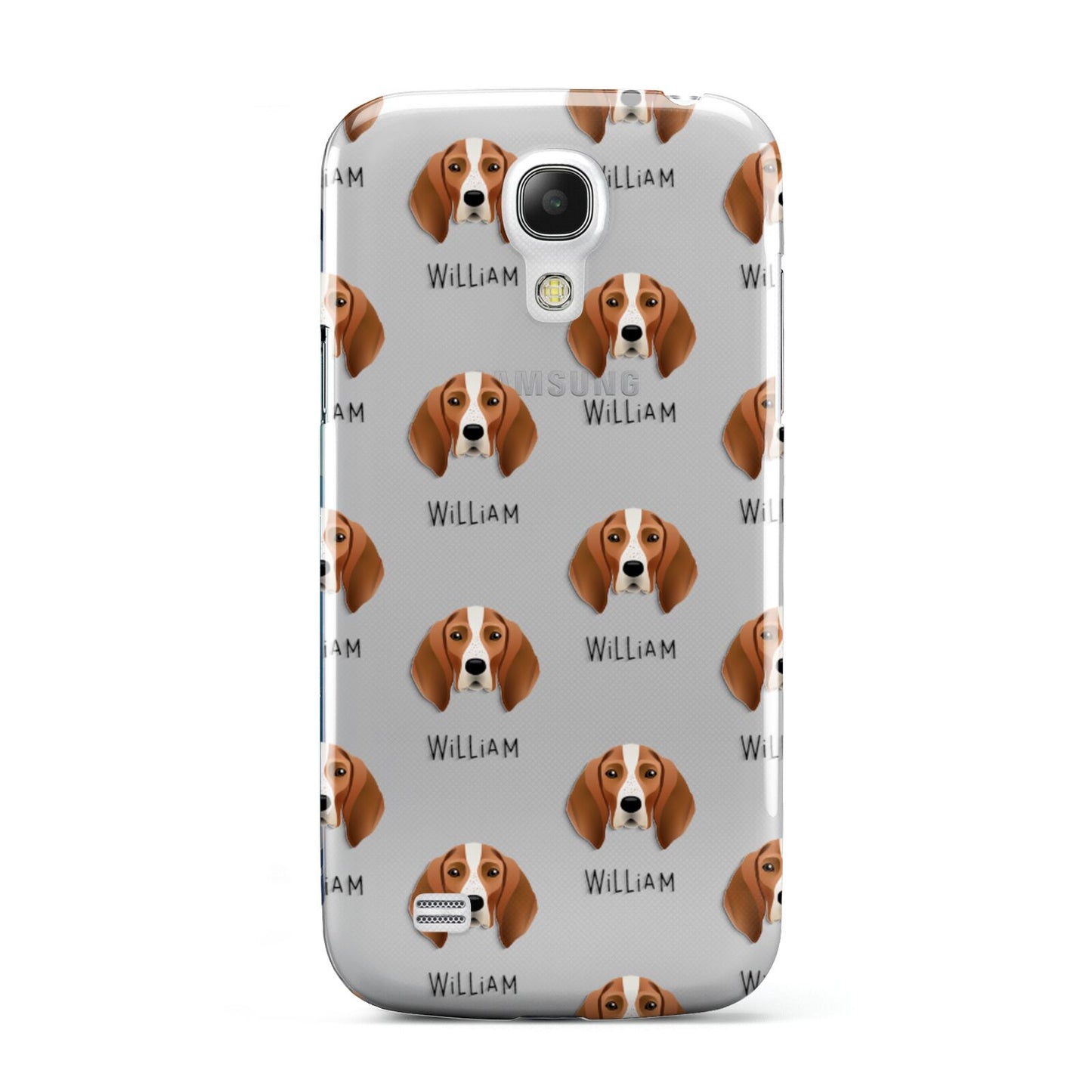 English Coonhound Icon with Name Samsung Galaxy S4 Mini Case