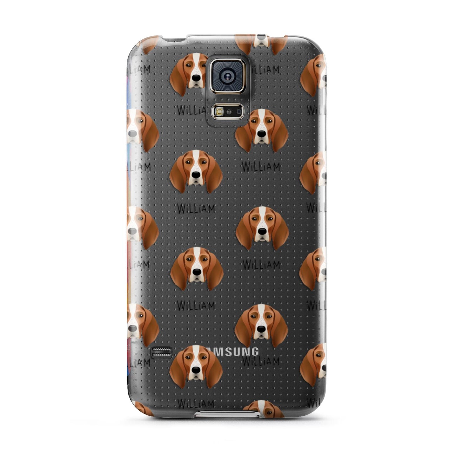 English Coonhound Icon with Name Samsung Galaxy S5 Case