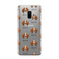 English Coonhound Icon with Name Samsung Galaxy S9 Plus Case on Silver phone