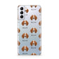 English Coonhound Icon with Name Samsung S21 Plus Phone Case
