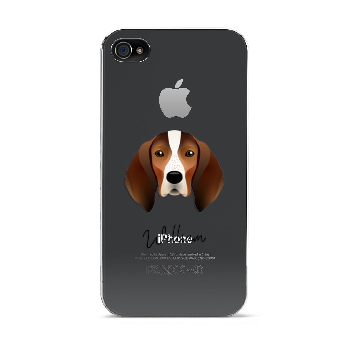 English Coonhound Personalised Apple iPhone 4s Case