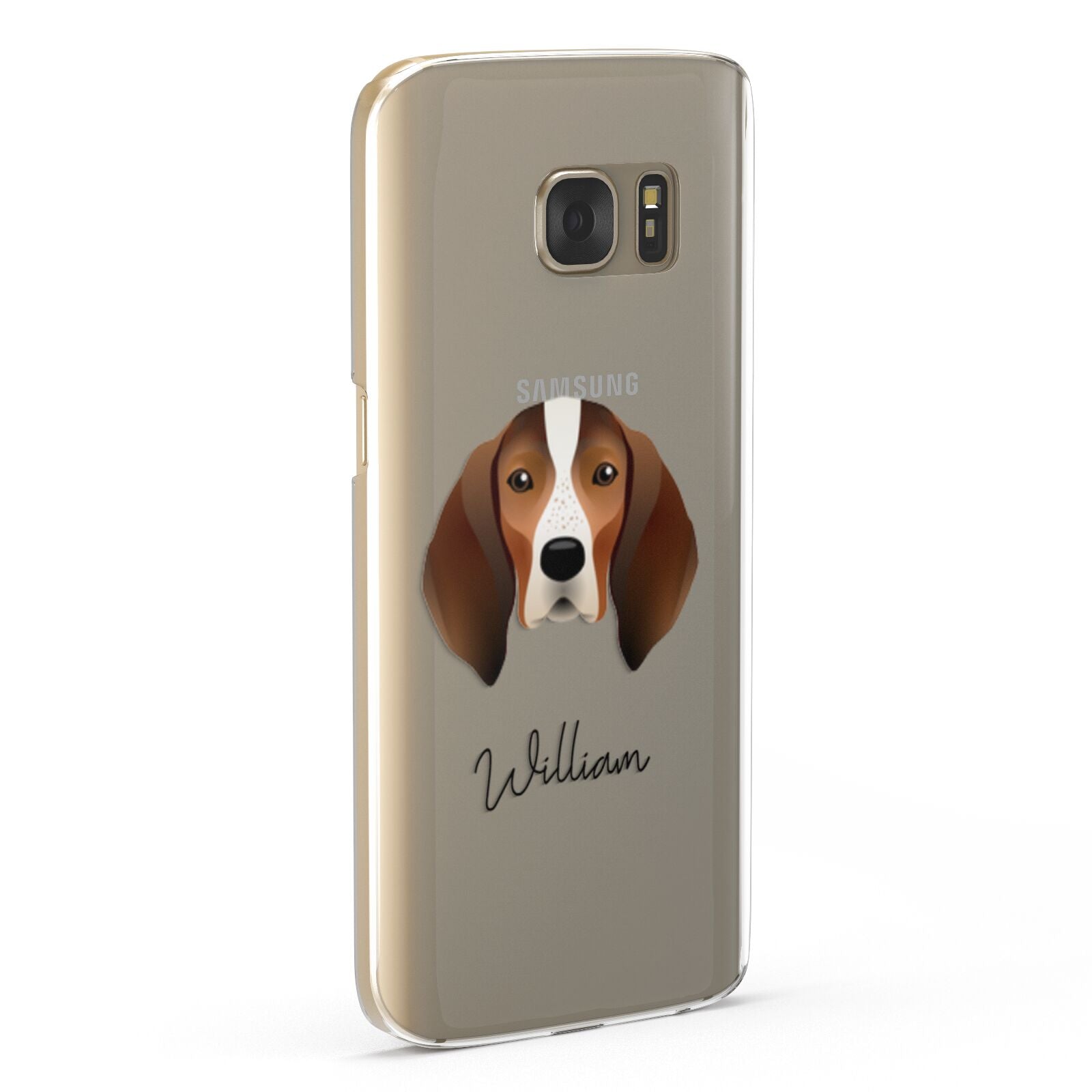 English Coonhound Personalised Samsung Galaxy Case Fourty Five Degrees