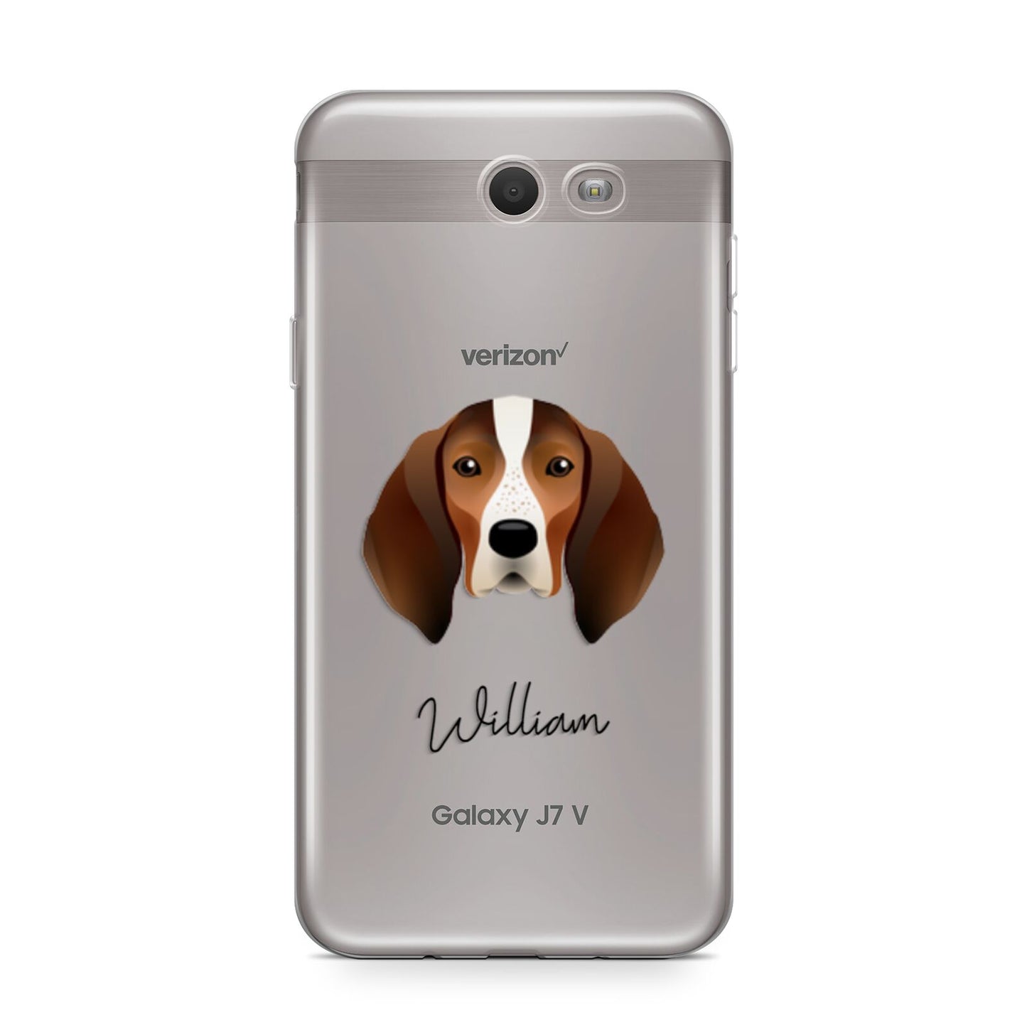 English Coonhound Personalised Samsung Galaxy J7 2017 Case