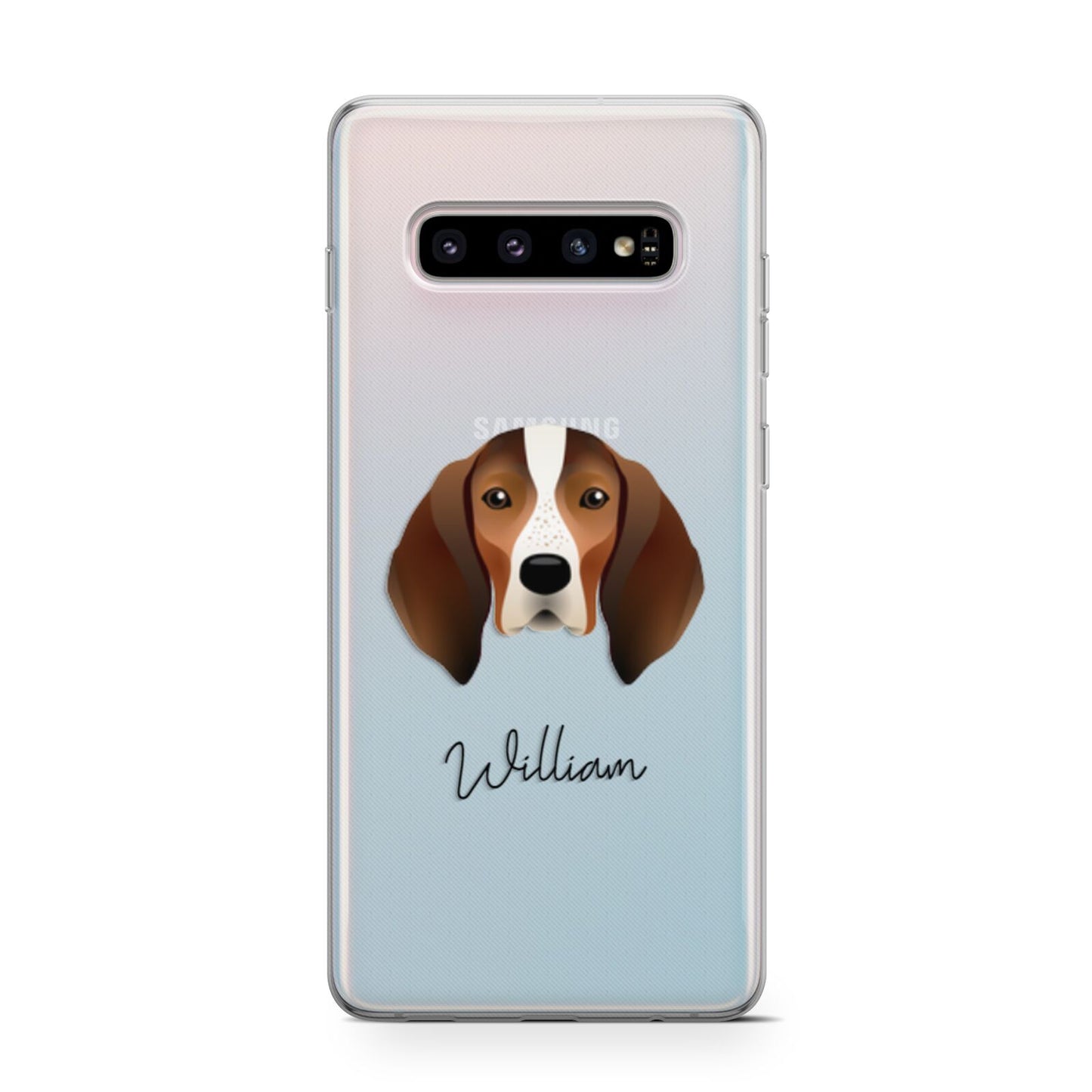 English Coonhound Personalised Samsung Galaxy S10 Case