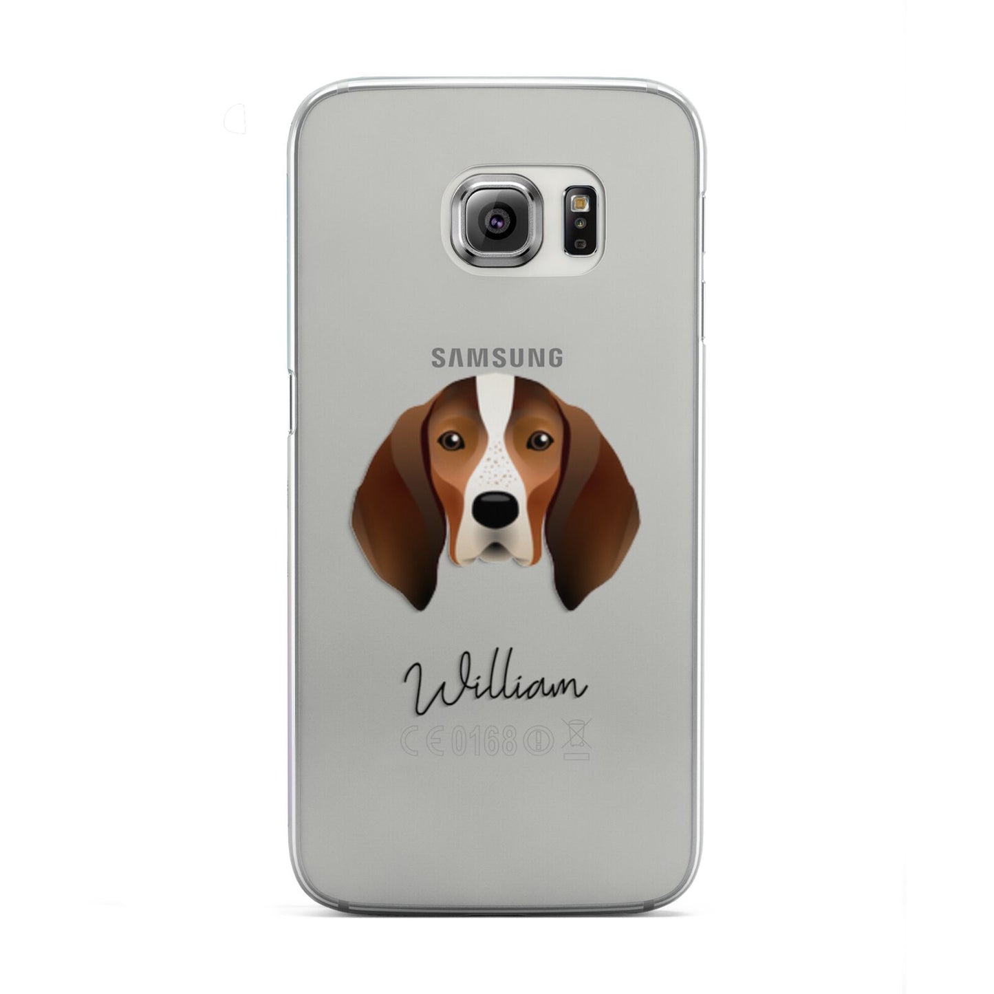English Coonhound Personalised Samsung Galaxy S6 Edge Case