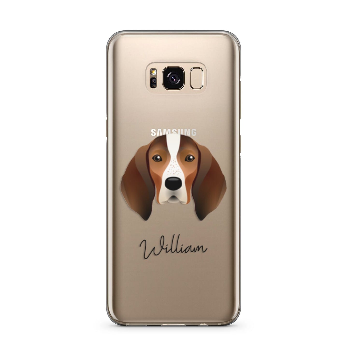 English Coonhound Personalised Samsung Galaxy S8 Plus Case