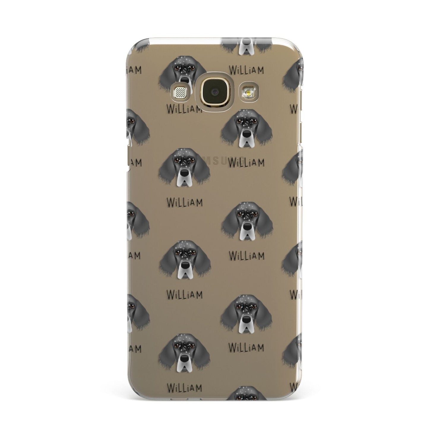 English Setter Icon with Name Samsung Galaxy A8 Case
