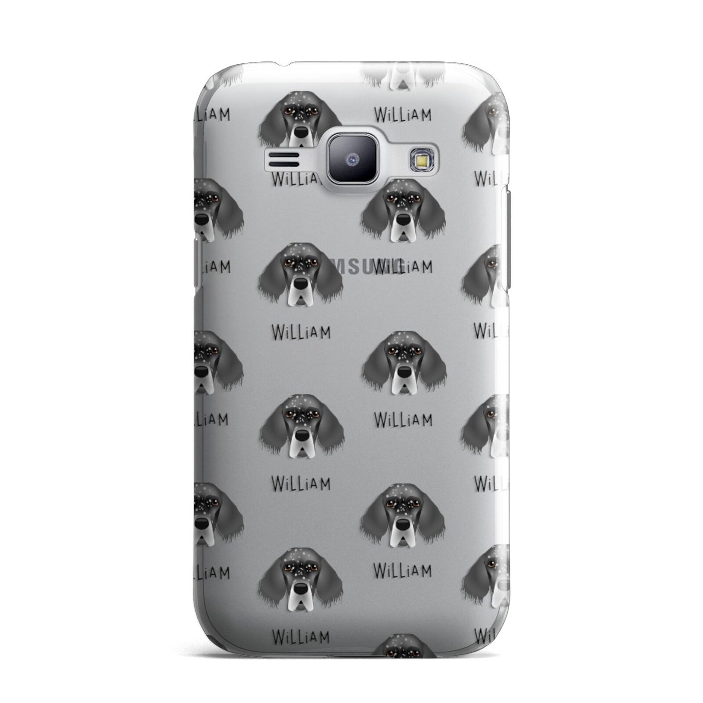 English Setter Icon with Name Samsung Galaxy J1 2015 Case