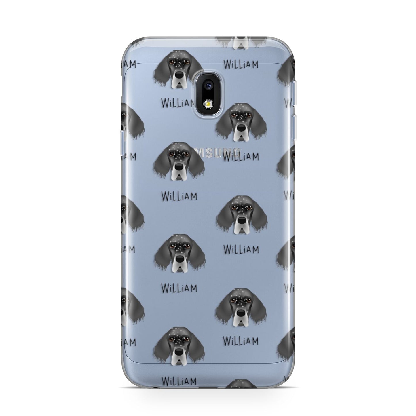 English Setter Icon with Name Samsung Galaxy J3 2017 Case