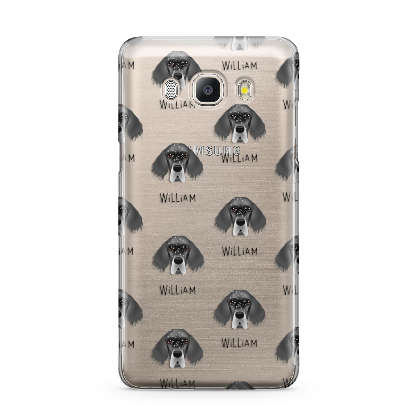 English Setter Icon with Name Samsung Galaxy J5 2016 Case