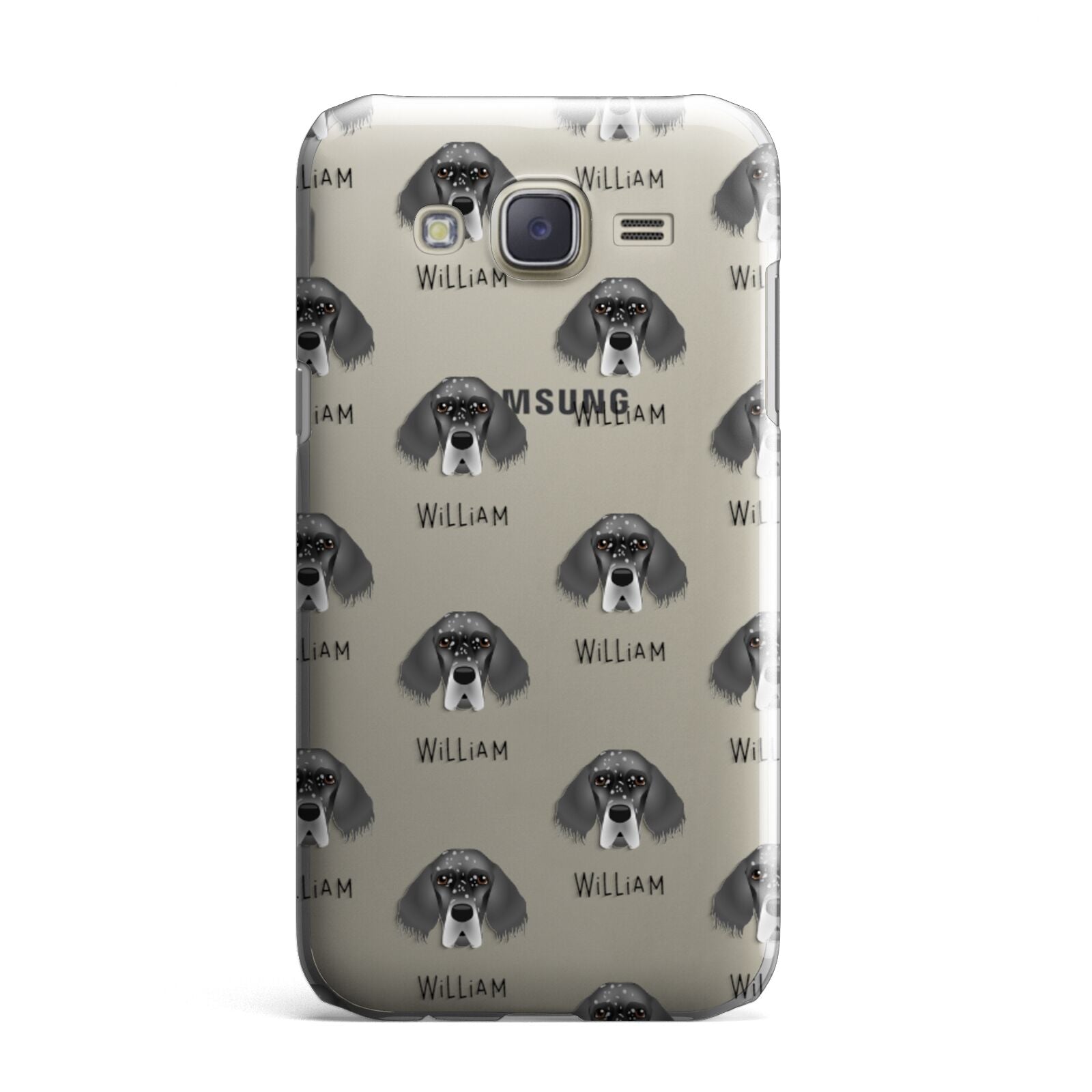 English Setter Icon with Name Samsung Galaxy J7 Case