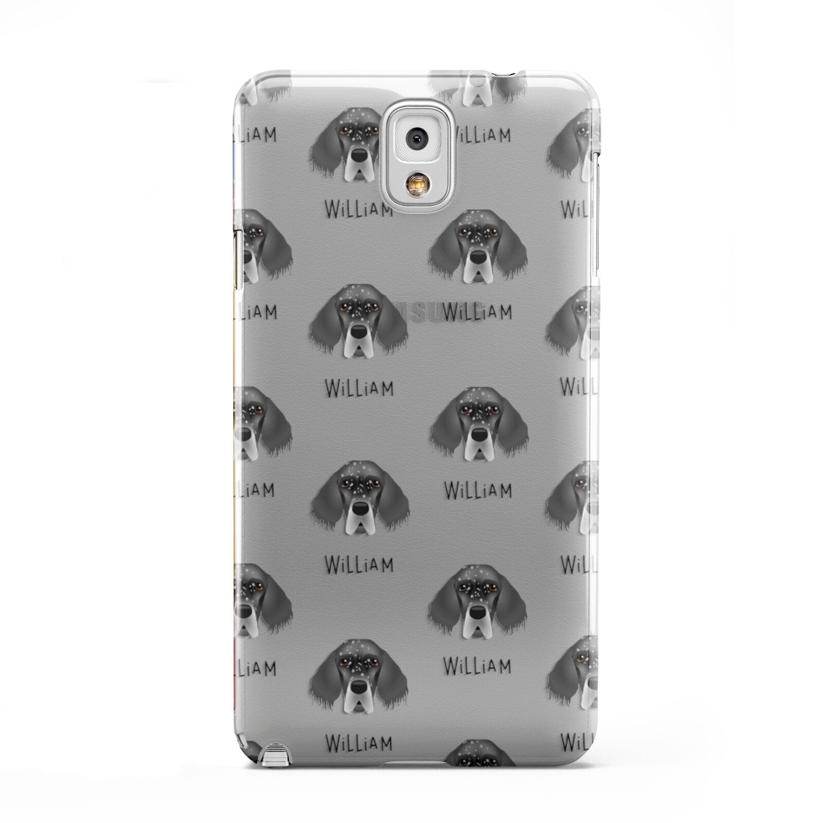 English Setter Icon with Name Samsung Galaxy Note 3 Case