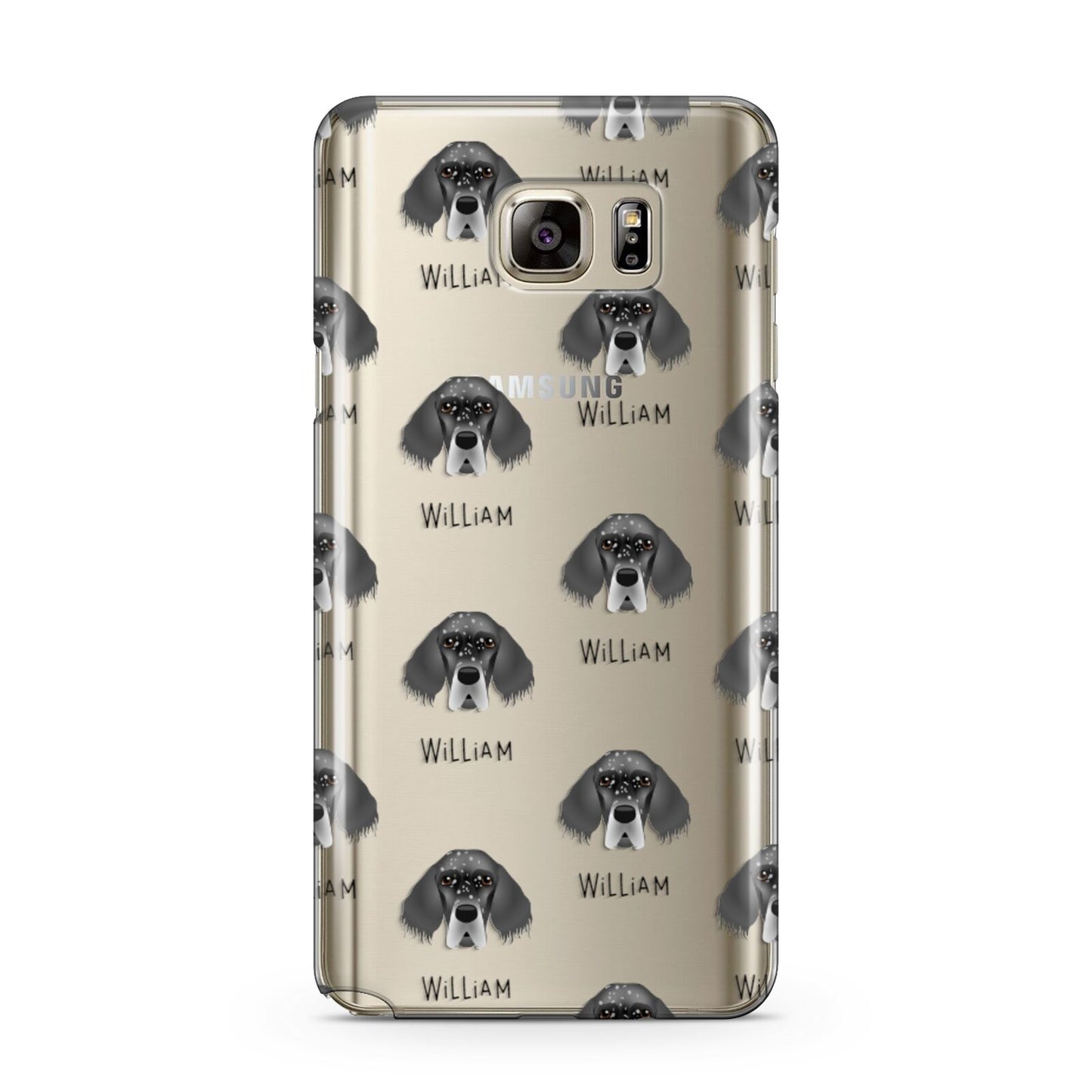 English Setter Icon with Name Samsung Galaxy Note 5 Case