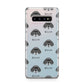 English Setter Icon with Name Samsung Galaxy S10 Plus Case