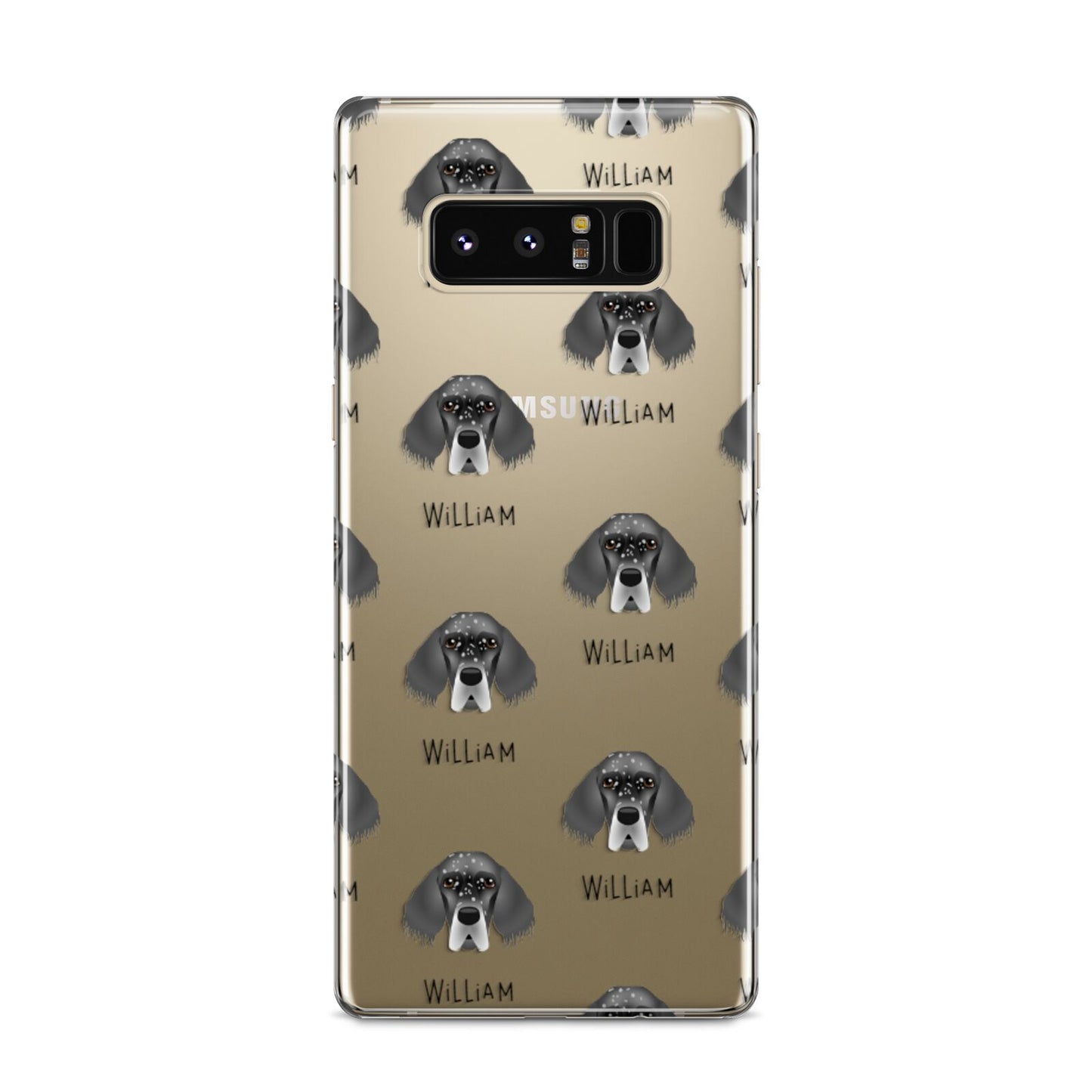English Setter Icon with Name Samsung Galaxy S8 Case