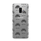 English Setter Icon with Name Samsung Galaxy S9 Plus Case on Silver phone