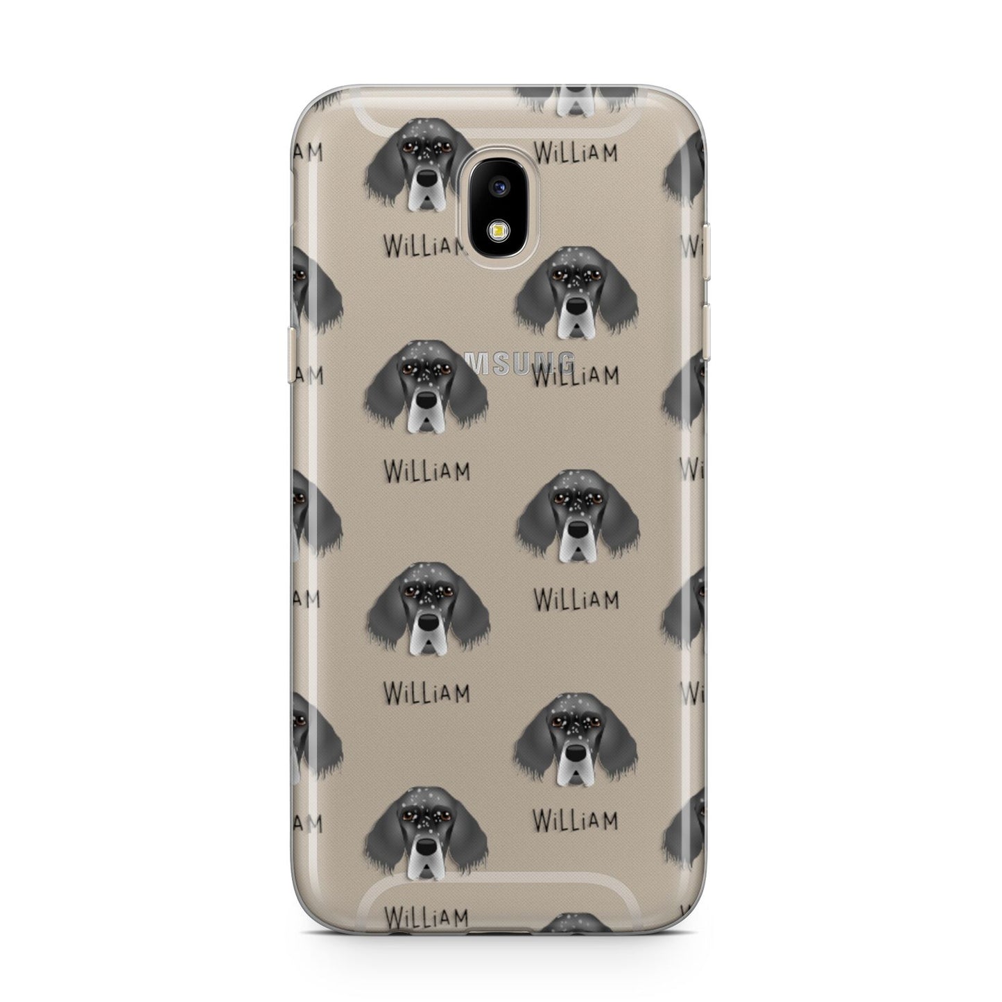 English Setter Icon with Name Samsung J5 2017 Case