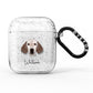 English Setter Personalised AirPods Glitter Case