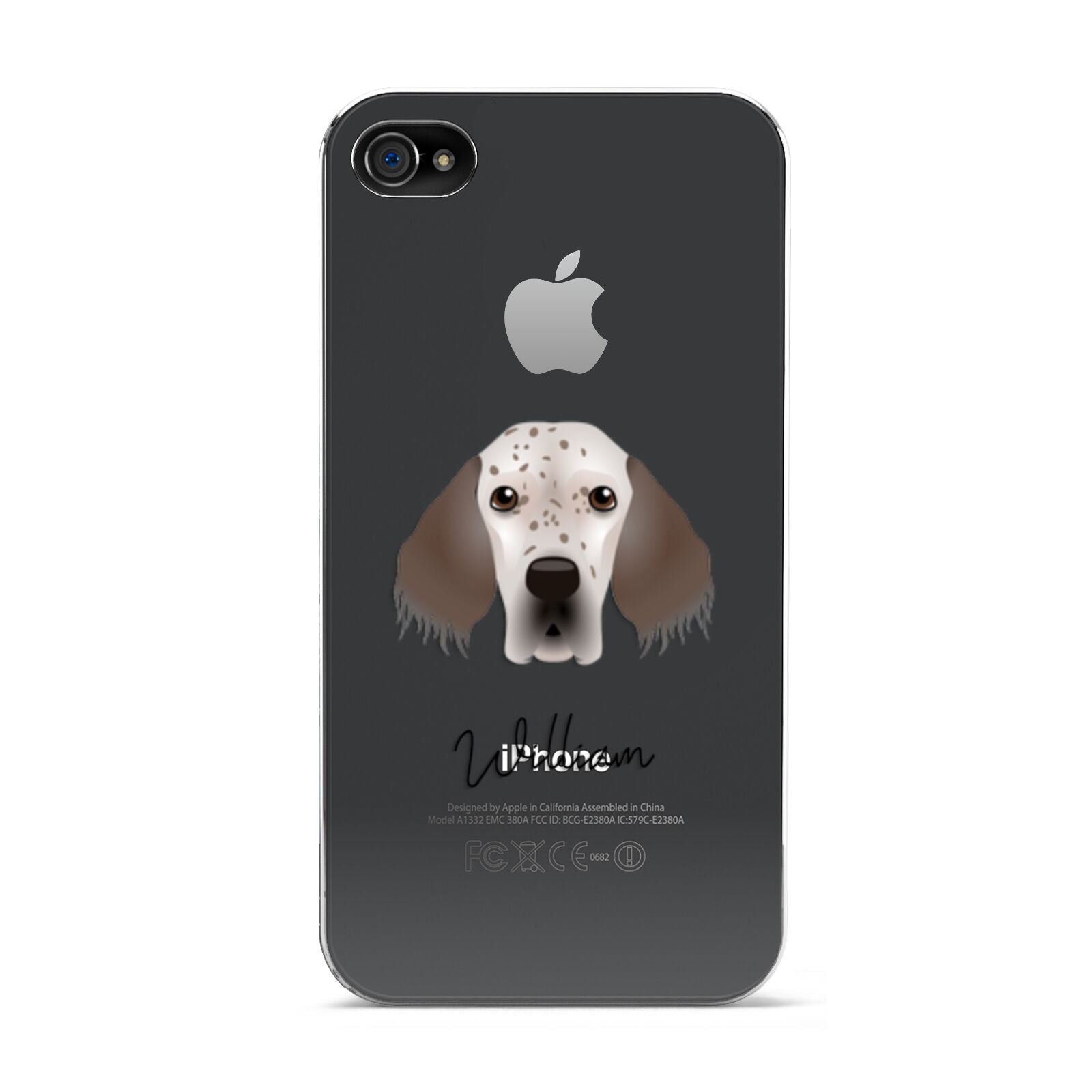English Setter Personalised Apple iPhone 4s Case