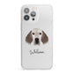 English Setter Personalised iPhone 13 Pro Max Clear Bumper Case