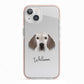 English Setter Personalised iPhone 13 TPU Impact Case with Pink Edges