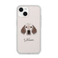 English Setter Personalised iPhone 14 Clear Tough Case Starlight