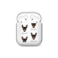 English Toy Terrier Icon with Name AirPods Case