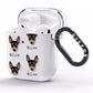 English Toy Terrier Icon with Name AirPods Clear Case Side Image