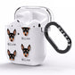 English Toy Terrier Icon with Name AirPods Clear Case Side Image