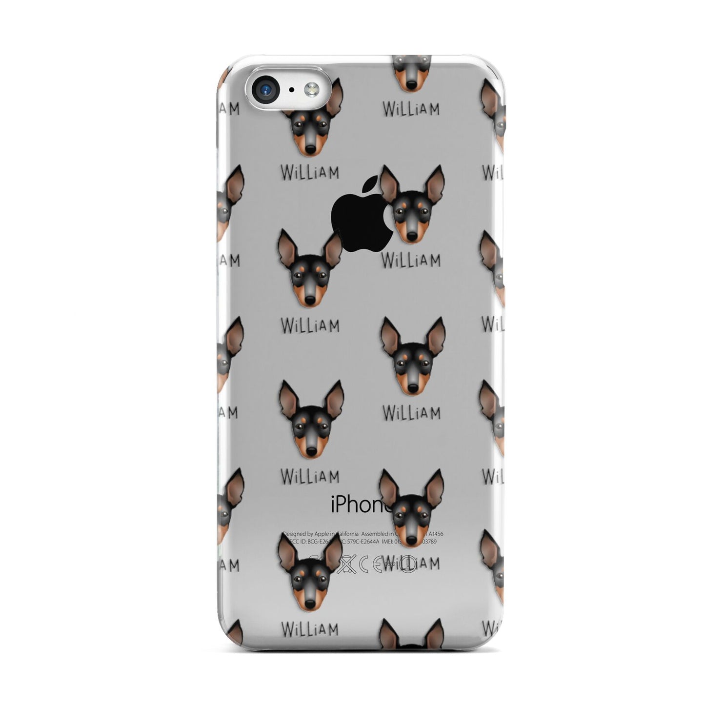 English Toy Terrier Icon with Name Apple iPhone 5c Case