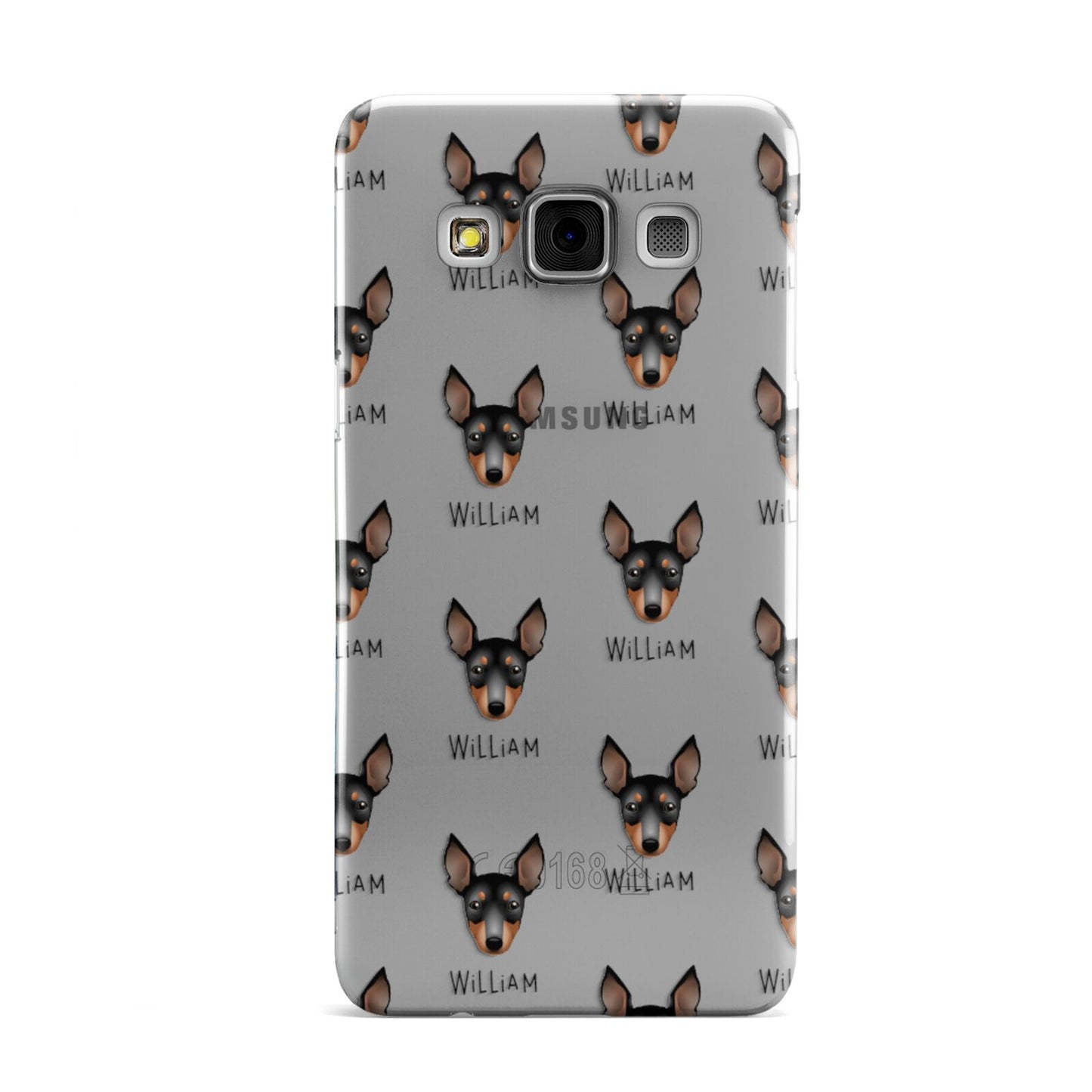 English Toy Terrier Icon with Name Samsung Galaxy A3 Case