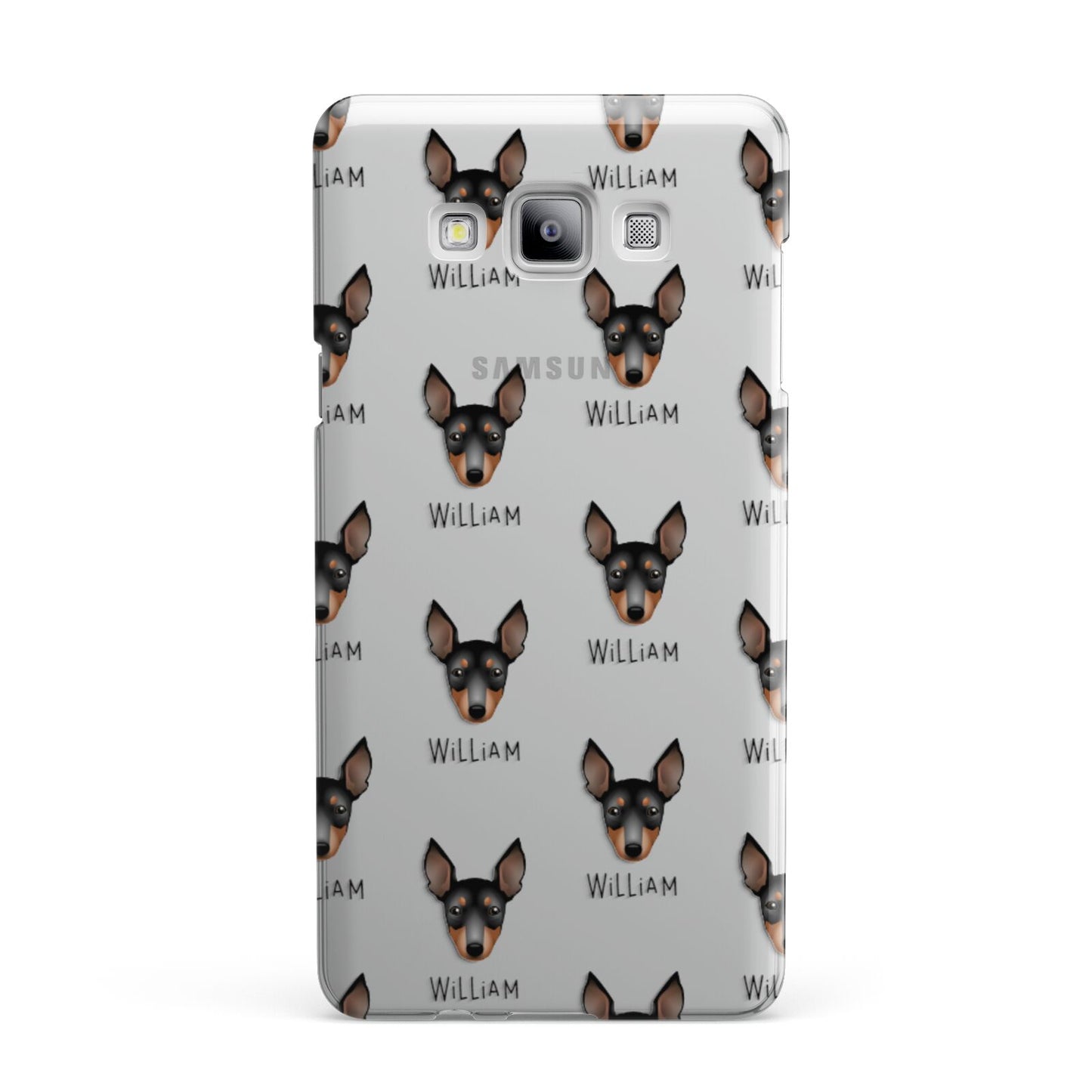 English Toy Terrier Icon with Name Samsung Galaxy A7 2015 Case
