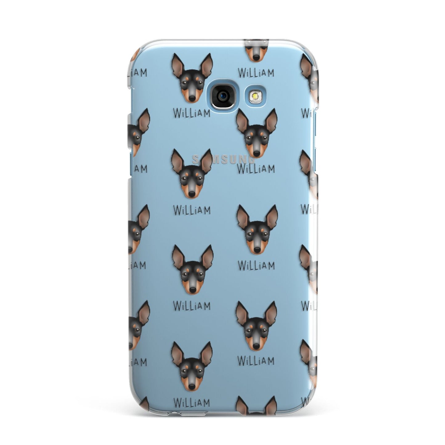 English Toy Terrier Icon with Name Samsung Galaxy A7 2017 Case