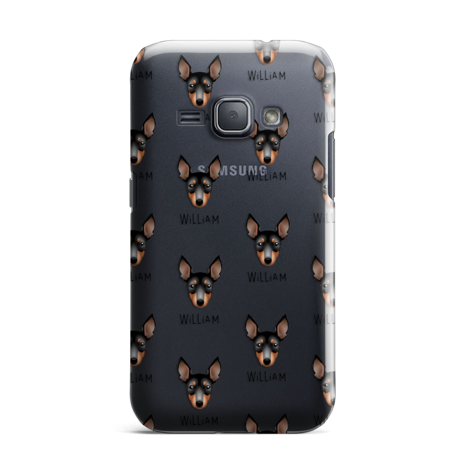 English Toy Terrier Icon with Name Samsung Galaxy J1 2016 Case