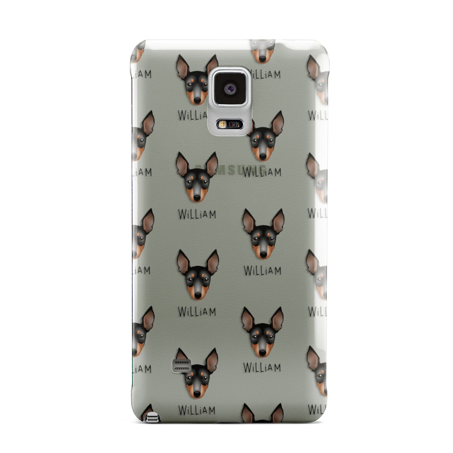 English Toy Terrier Icon with Name Samsung Galaxy Note 4 Case