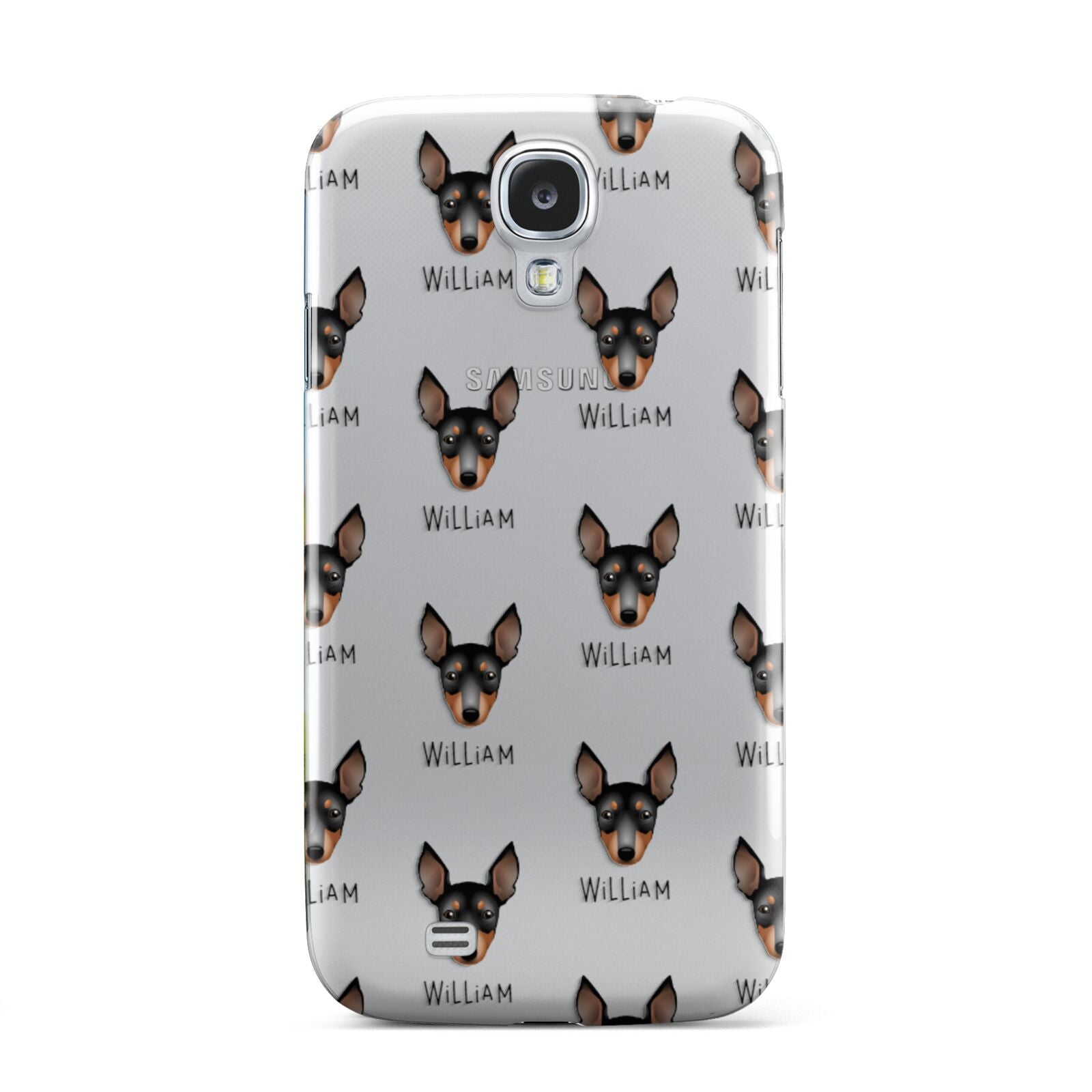 English Toy Terrier Icon with Name Samsung Galaxy S4 Case