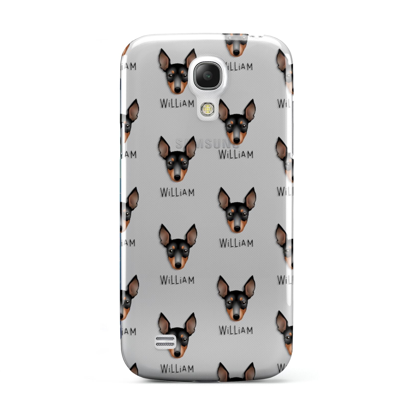 English Toy Terrier Icon with Name Samsung Galaxy S4 Mini Case