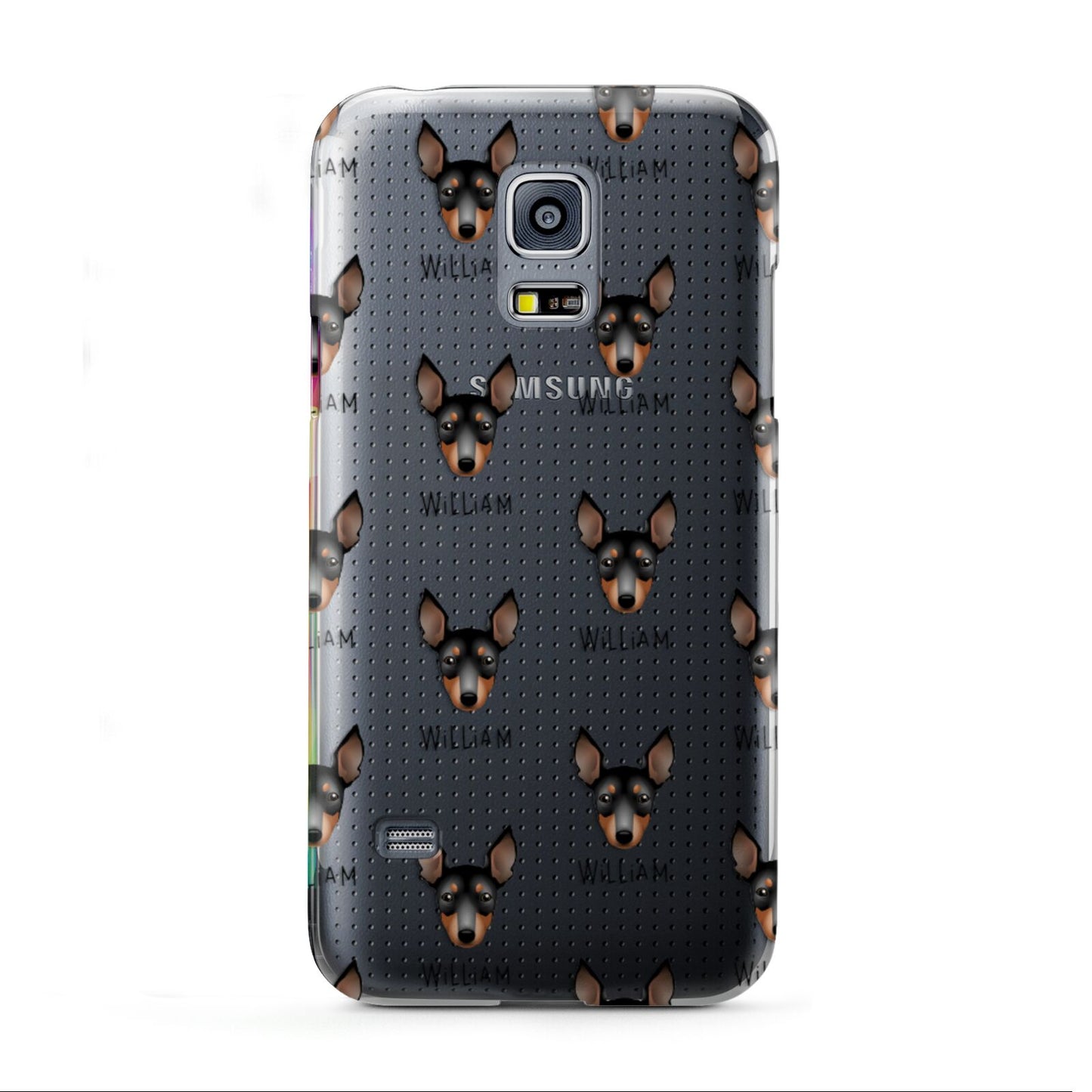 English Toy Terrier Icon with Name Samsung Galaxy S5 Mini Case
