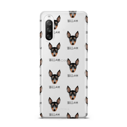 English Toy Terrier Icon with Name Sony Xperia 10 III Case