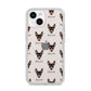 English Toy Terrier Icon with Name iPhone 14 Clear Tough Case Starlight