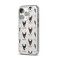 English Toy Terrier Icon with Name iPhone 14 Pro Glitter Tough Case Silver Angled Image