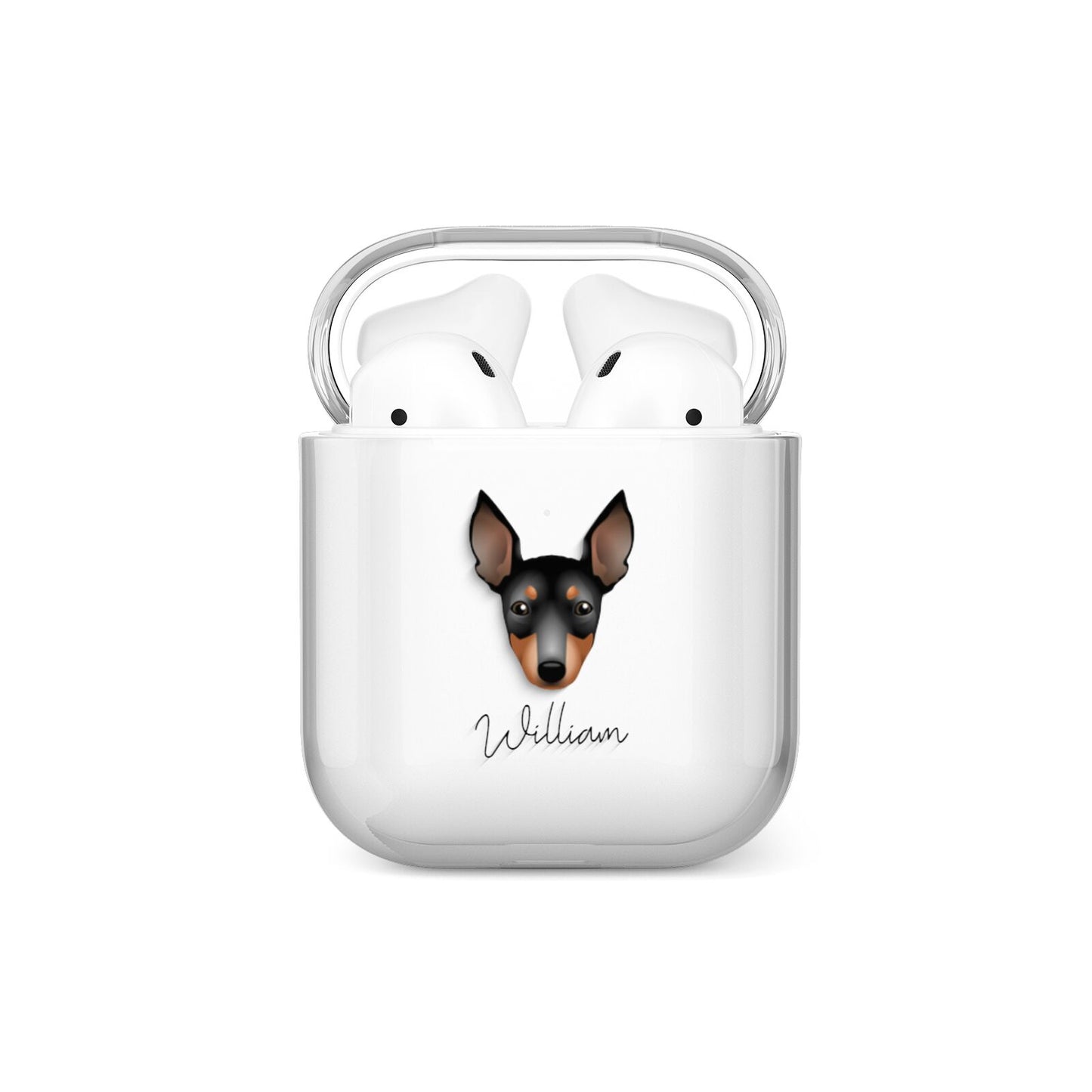 English Toy Terrier Personalised AirPods Case