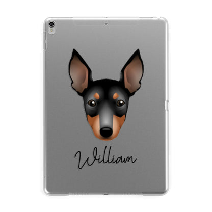 English Toy Terrier Personalised Apple iPad Silver Case