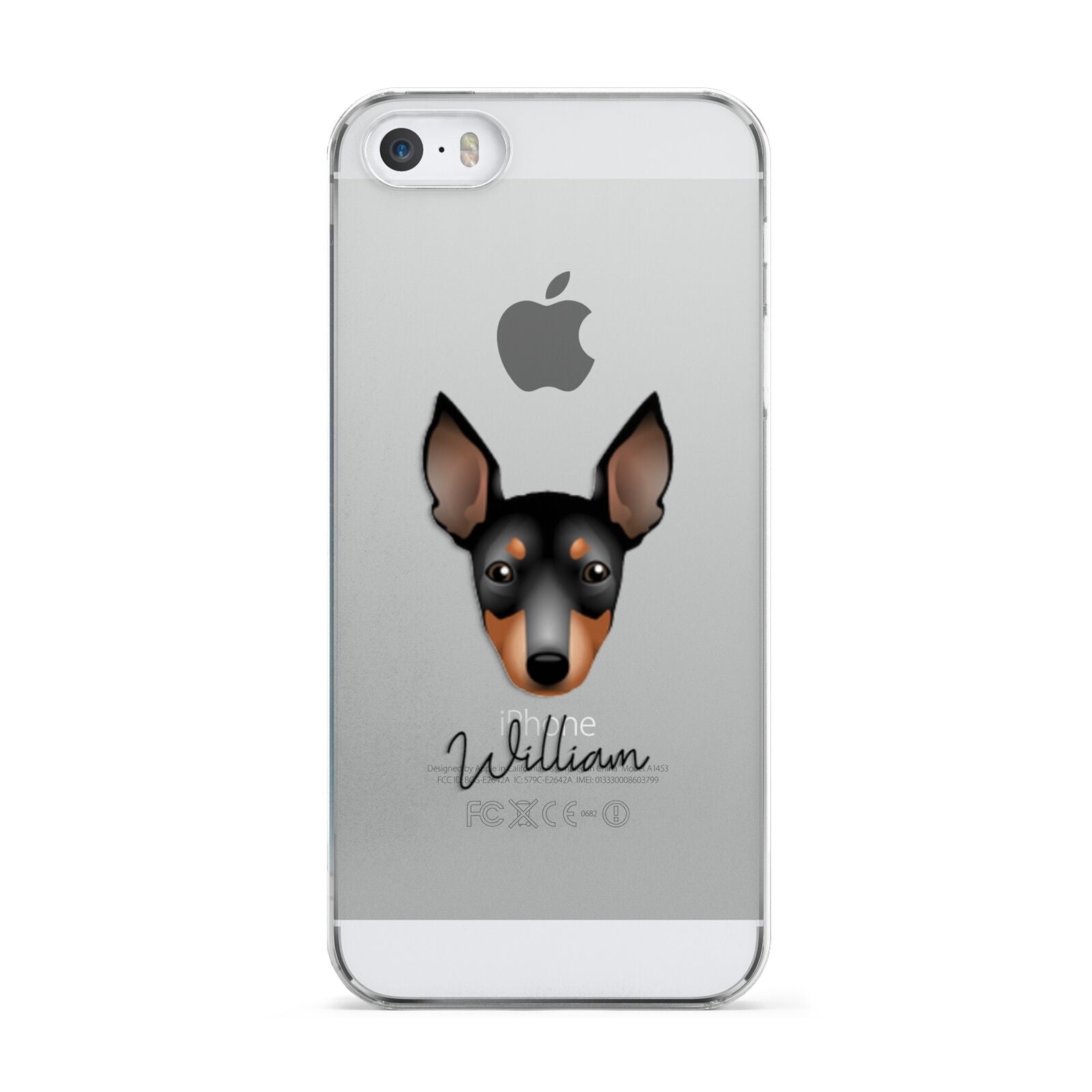 English Toy Terrier Personalised Apple iPhone 5 Case