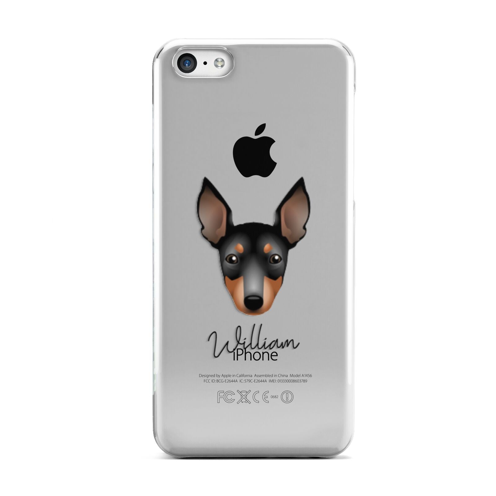 English Toy Terrier Personalised Apple iPhone 5c Case