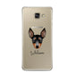 English Toy Terrier Personalised Samsung Galaxy A3 2016 Case on gold phone