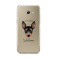 English Toy Terrier Personalised Samsung Galaxy A5 2017 Case on gold phone