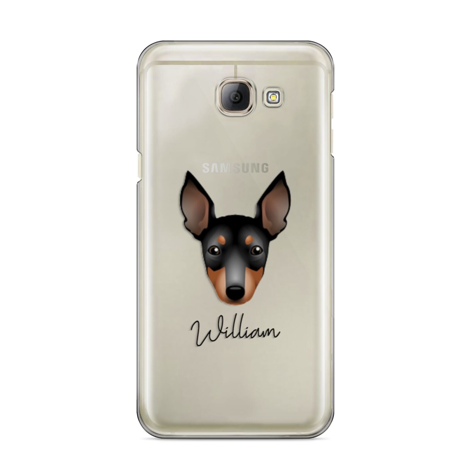 English Toy Terrier Personalised Samsung Galaxy A8 2016 Case